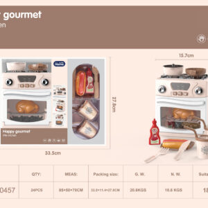 COCINA HAPPY GOURMET MARRON CON LUZ Y SONIDO