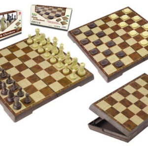 JUEGO SOBREMESA 2 EN 1 AJEDREZ/DAMAS