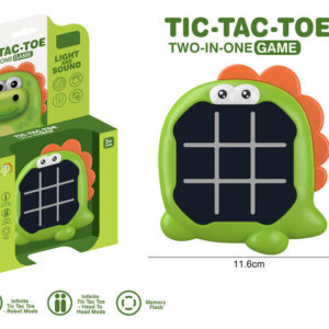 JUEGO TIC TAC TOE 2 EN 1 DINO LUZ Y SONIDO