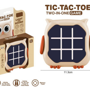 JUEGO TIC TAC TOE 2 EN 1 OWL LUZ Y SONIDO