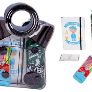 LIBRETA A5 COMUNION,BOLIS COL.Y CANTIMPLORA BOY