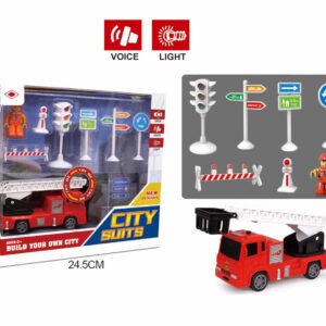 SET COCHE BOMBEROS CON COMPLEMENTOS