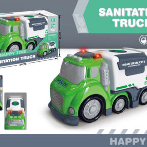 CAMION SANITATION TRUCK CON LUZ Y SONIDO