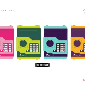 NEW CAJA FUERTE CLAVE ELECTRONICA COLORS COLLECT.6 COLORES