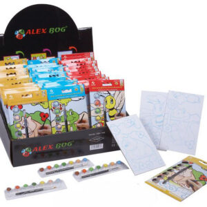 DISPLAY 45 MINI SETS PINTURA,3 MODELOS C/7 COLORES