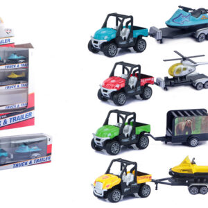 EXP.16 TRUCK AND TRAILER PULL BACK,4 MODELOS