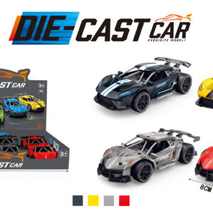 EXP.8 COCHES CARRERAS PULL BACK CON SONIDO,4 COL.