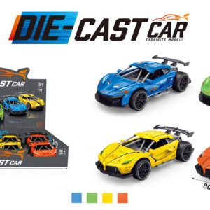 EXP.8 COCHES PULL BACK CON SONIDO,4 COL.PARCHIS