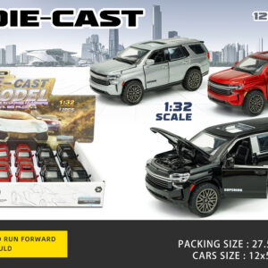 EXP.12 COCHES SUV ESCALA 1:32 PULL BACK,3 COLORES