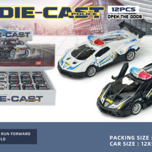 EXP.12 LAMBORS POLICIA PULL BACK ESC. 1:32 ,2 COL