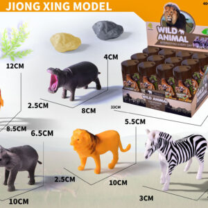 EXP.12 TUBOS CON ANIMALES DE LA SELVA SURTIDOS