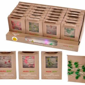 EXP.12 BOMBILLAS LUCES LED,6 COLORES