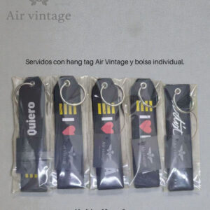 LLAVERO TELA BORDADO AIR VINTAGE A V 8R