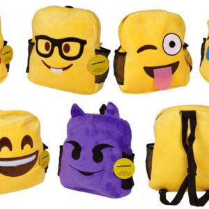 MOCHILA GRANDE 35 CMS.EMOTICONOS, 6 MODELOS SURT.