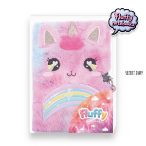 EXP.12 LIBRETAS FLUFFY C/ CANDADO 80 GRS.SURTIDOS