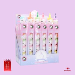 EXP.24 SETS CON 5 MARCADORES UNICORN KAWAII