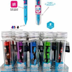 EXP.25 BOLIS METALIC OLOR EN TUBO,5 OLORES SURT.