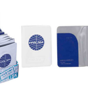 DISPLAY 18 FUNDAS PASAPORTE PAN AM,2 COLORES