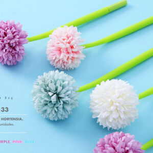 EXP.12 BOLIS GEL POM POM FLOWERS,COLORES SURTIDOS