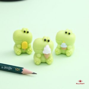 EXP.24 SETS 3 PIEZAS GOMAS 3D COCODRILO WITH ICE