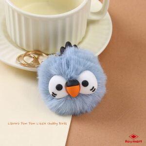 EXP.24 LLAVEROS LITTLE BIRD FACE POM POM