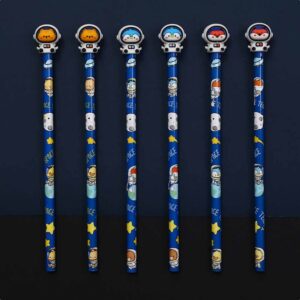 EXP.36 LAPICES CON GOMA 3D SPACE ANIMALS