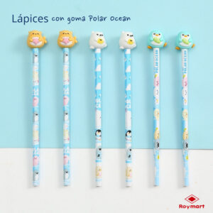 EXP.36 LAPICES 3D CON GOMA BORRAR PINGÜIN