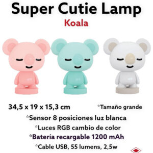 LED LAMP KOALA RGB 8 CAMBIOS COLOR ,3 COLORES