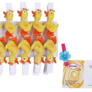 CAJA DE 72 PINZAS MINIS BLANCAS VACAS