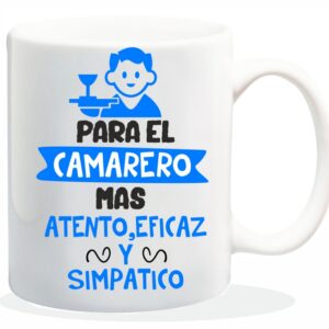 MUG CON MENSAJE PARA EL CAMARERO MAS...