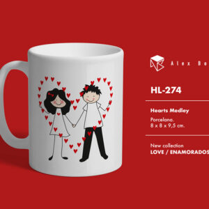 MUG ENAMORADOS LOVE INSIDE HEART