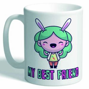 MUG COL.KAWAII DOLLS MY BEST FRIEND GREEN COLOR