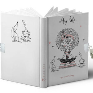 DIARIO A5 168H.C/CANDADO MY LIFE