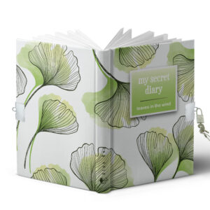 DIARIO A5 168H.C/CANDADO LEAVES IN THE WIND