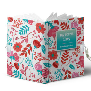 DIARIO A5 168H.C/CANDADO FLORAL ADDICTION