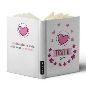 LIBRETA C/ MENSAJE A6 ,TE QUIERO ABUELA HEART/FLOW