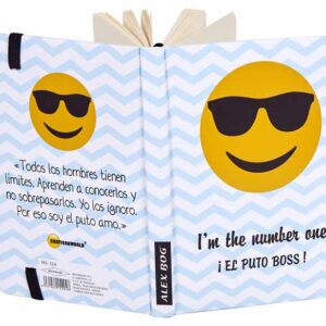 LIBRETA C/ MENSAJE A6 EMOTICON EL PUTO BOSS