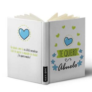 LIBRETA CON MENSAJE A5,TE QUIERO ABUELO