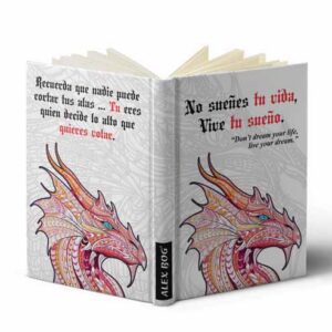 LIBRETA C/ MENSAJE A5 MANDALA TATOO'S