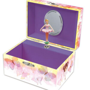 JOYERO MUSICAL PEQ. COL.BALLERINA BUTERFLYS