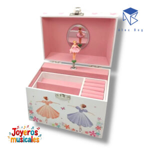 JOYERO MUSICAL C/ASA PERLAS COL.BALLERINAS