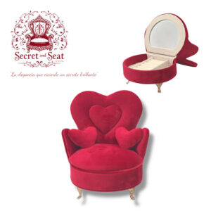 MINI SOFA SECRET & SEAT LOVE RED