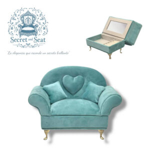 MINI SOFA SECRET & SEAT BLUE TIFFANY