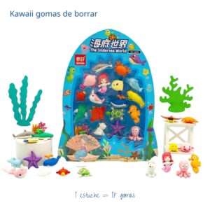 SET GOMAS ANIMALES MARINOS