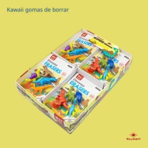 SET 12 GOMAS SURTIDAS DINOSAURIOS,2 MODELOS