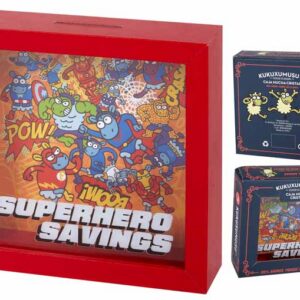 HUCHA MADERA KUKUXUMUXU SUPERHERO