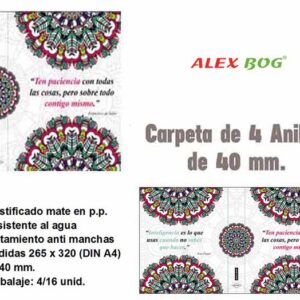 CARPEBLOC 100 HOJAS,COL.MANDALA,TEN PACIENCIA CON.