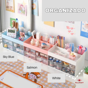 ORGANIZADOR SOBREMESA HORIZONTAL 2 CAJONES,3 COL.