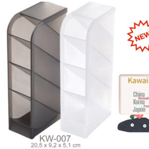 ORGANIZADOR VERTICAL GRANDE 4 PISOS 5 COL.TRANSP.