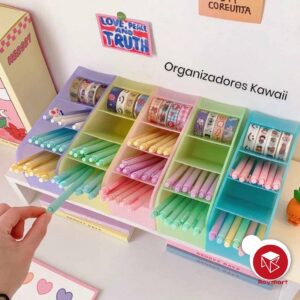 ORGANIZADOR VERTICAL GRANDE 4 PISOS 5 COL.TRANSP.